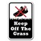Signmission 18 in Height, 0.12 in Width, Aluminum, 12" x 18", A-1218 Keep Off Grass - KOG A-1218 Keep Off Grass - KOG - alternate 1